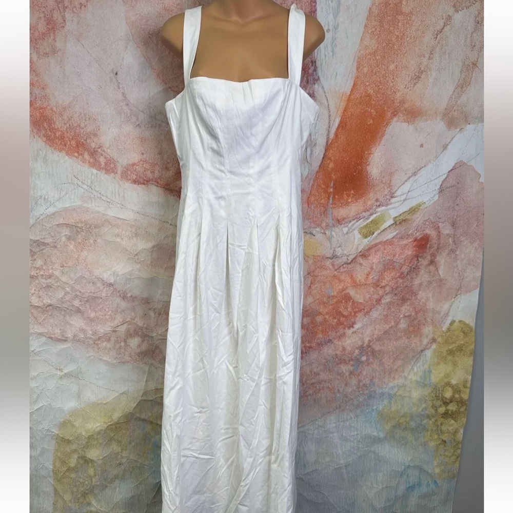 NWT Reformation Mika Midi dress white size 12 - Picture 5 of 5